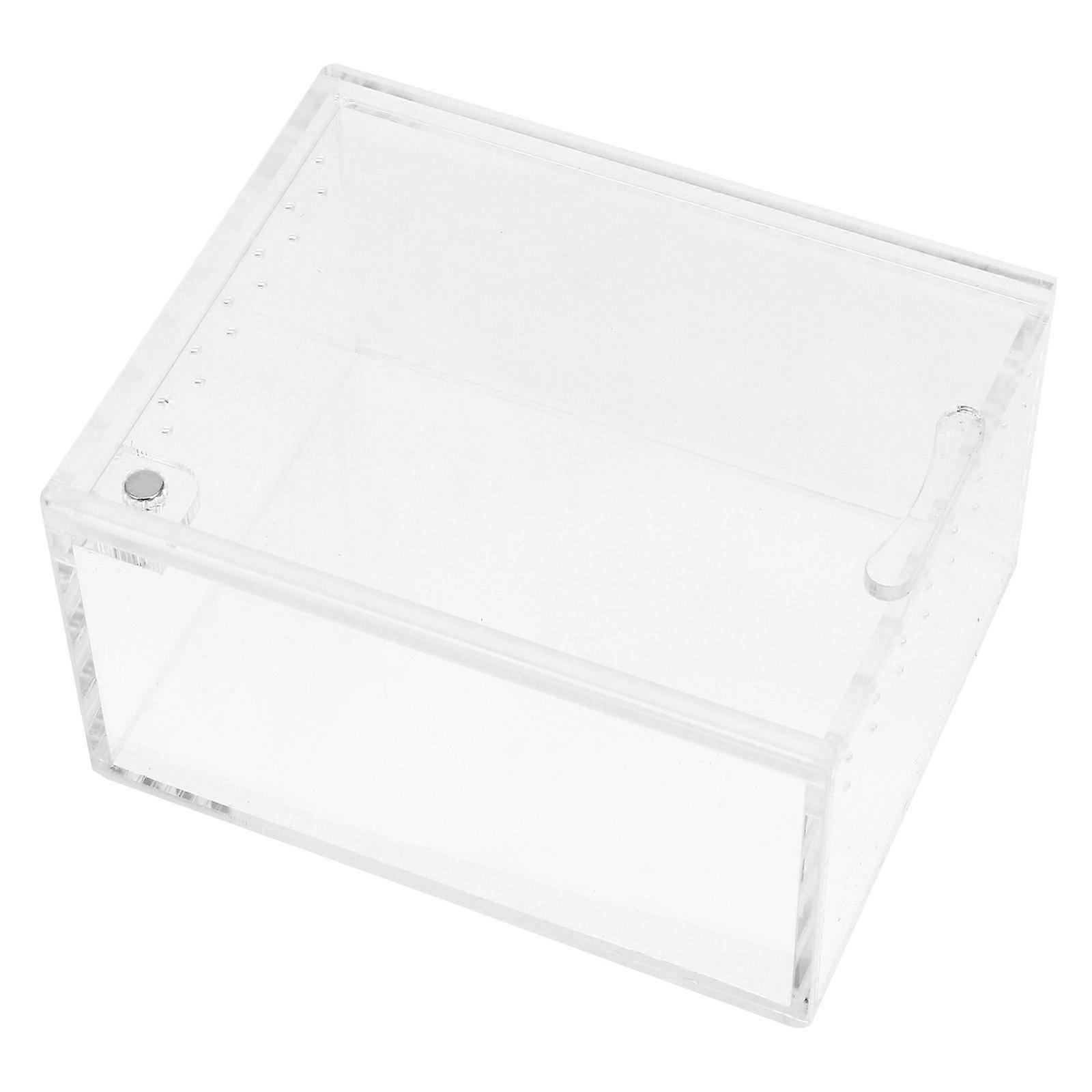 Reptile Terrarium Acrylic Case for Pet Breeding 3Pcs Transparent Set