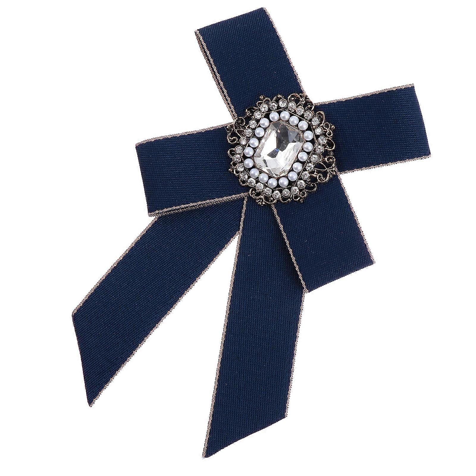 Unique Bow Brooch 3Pcs Rhinestone Studded Brooch Pins Clothes Accessory