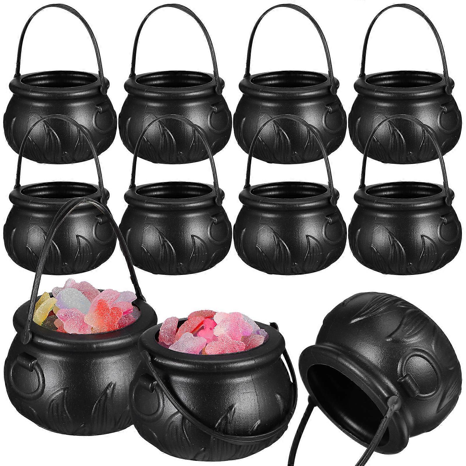Halloween Pumpkin Bucket for Storage Use 72Pcs Set Black
