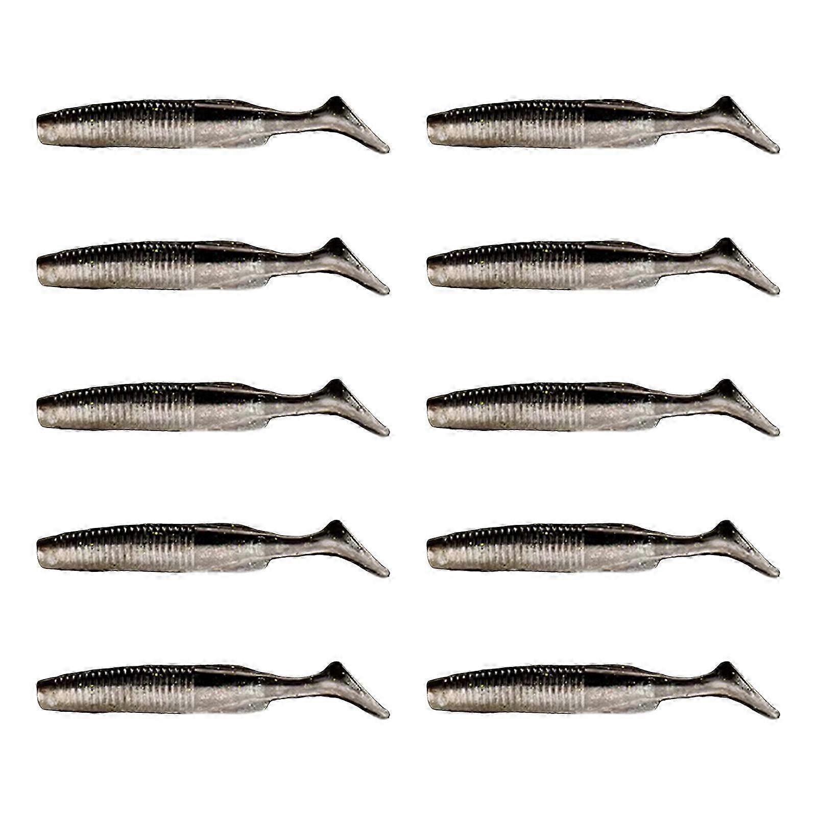 10Pcs Soft Lures Worm Baits Wobbler Competitive T Tail Soft Baits Paddle Tail Swimbaits Fishing Tackle Lures Enduring 2025