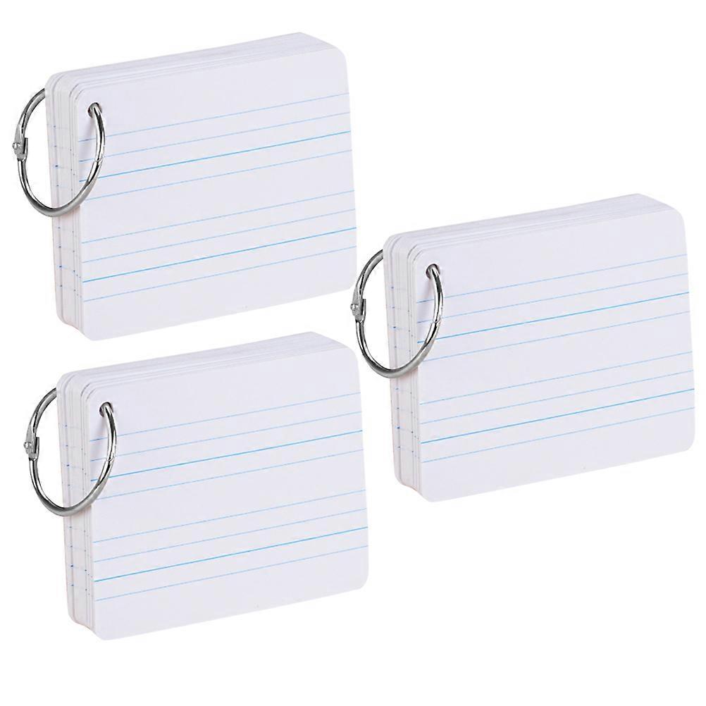 Thickened White Pinyin Word Cards For Students 10.8X8.5CM Bookmarking Function 6Pcs