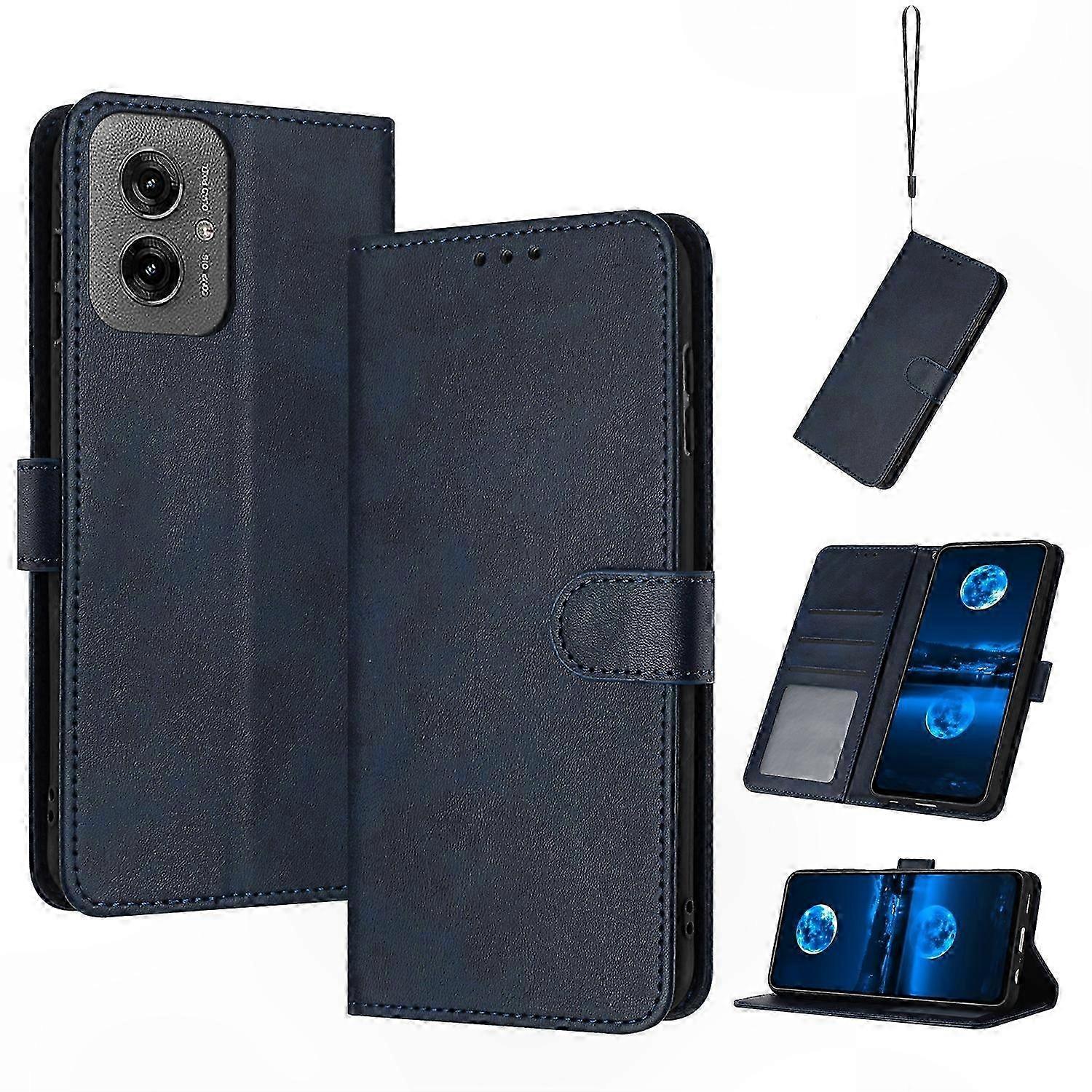 Textured Calf Leather Flip Case for Phone with Durable Design