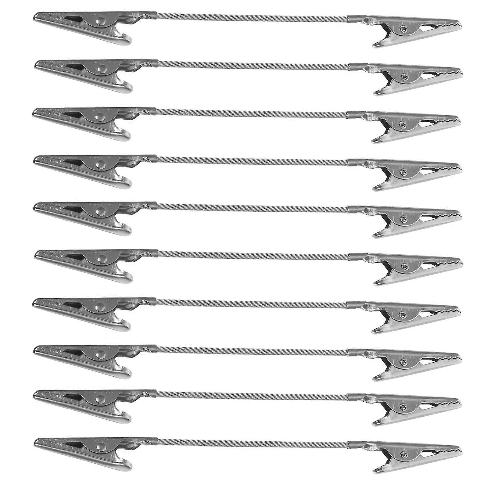 Silver Metal Double Head Memo Clip for Note Clipping 30Pcs Set