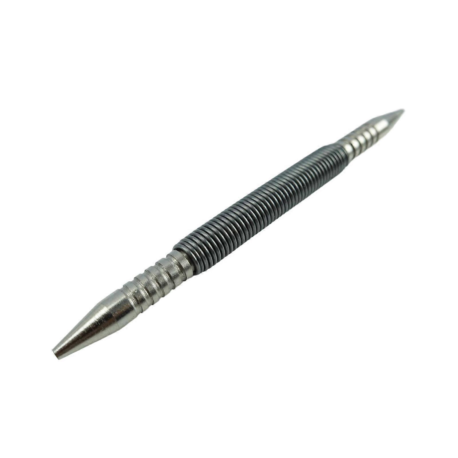 Hammerless Center Punch Spring Loaded Double Ended for Door Pin Remove Large