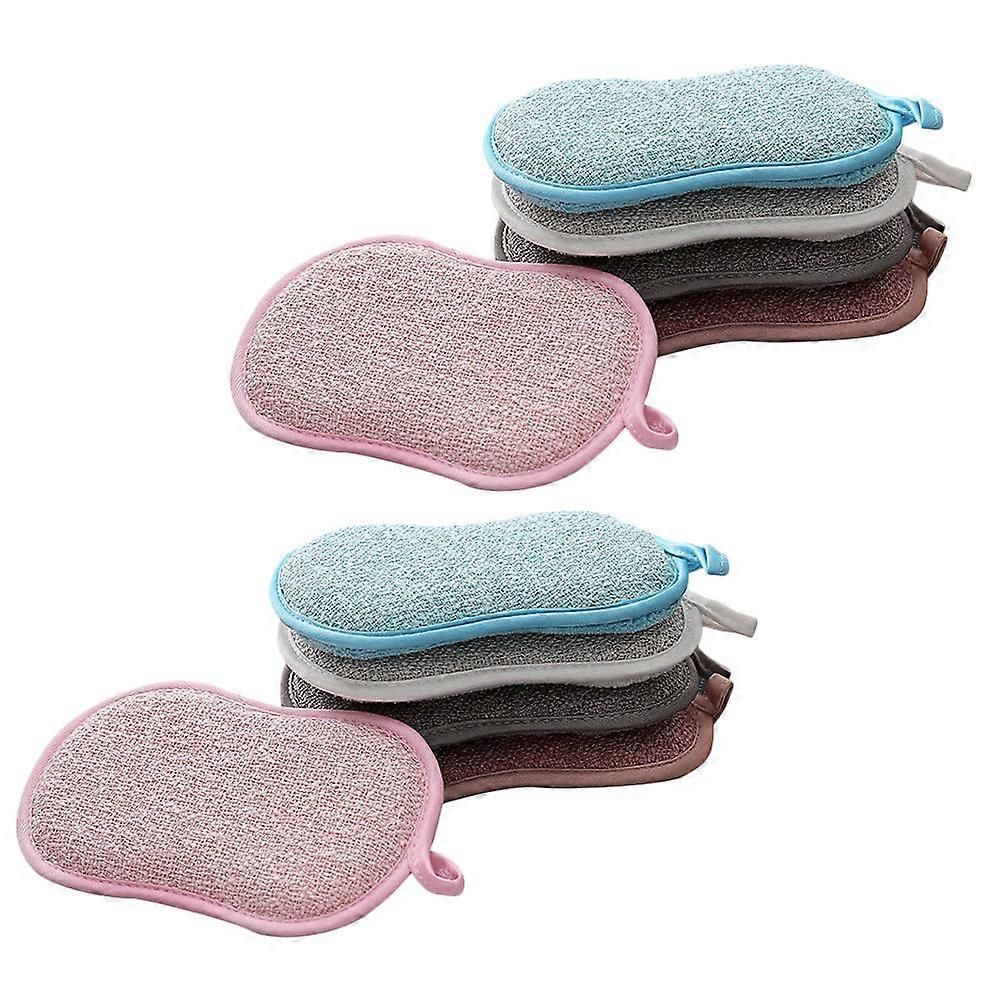 Dishwashing Sponge Pad Scrub Sponge for Kitchen Cleaning 10Pcs Set