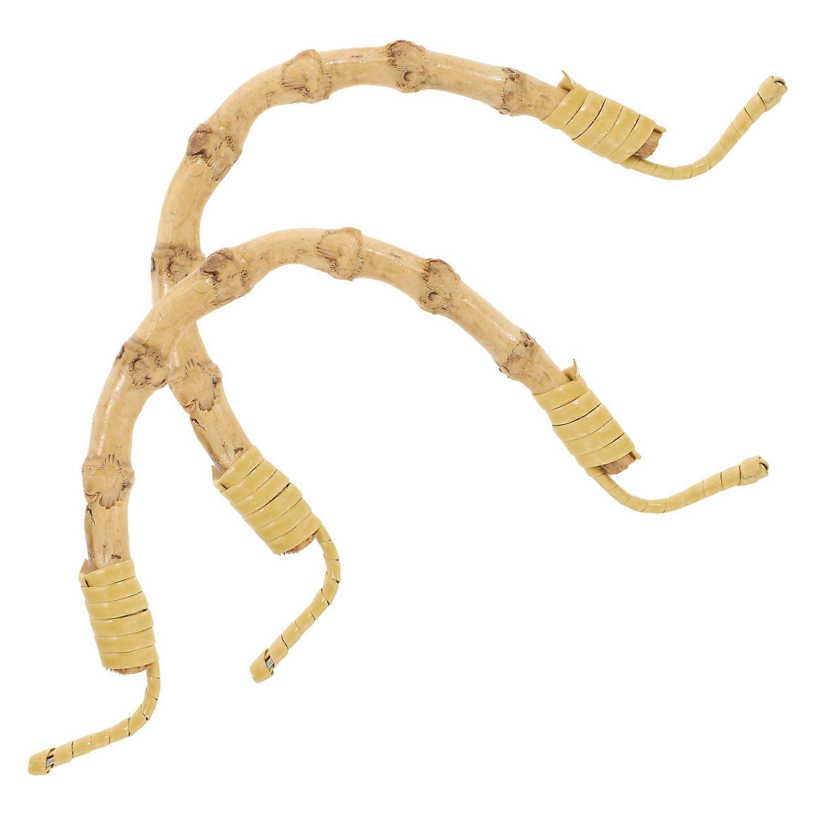 Light Yellow Rattan Teapot Handle Set for Teapot Handle Replacement 6Pcs