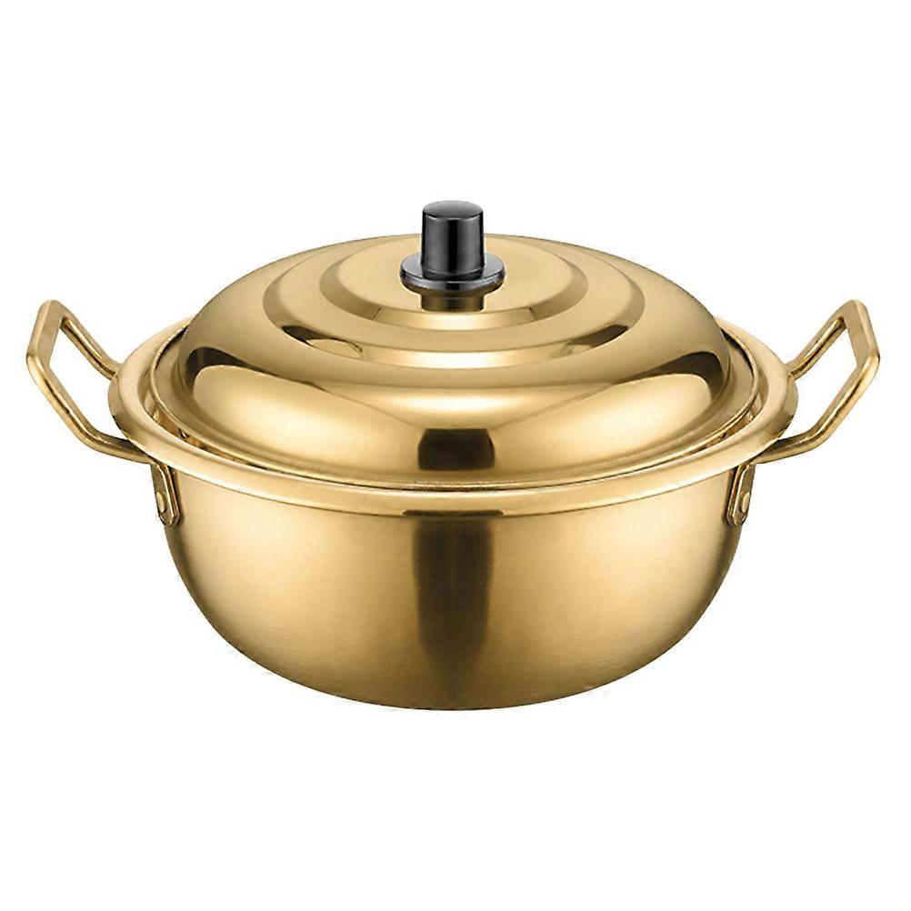 Instant Noodles Cooker Stainless Steel for Cooking 4Pcs Korean Style Soup Pot