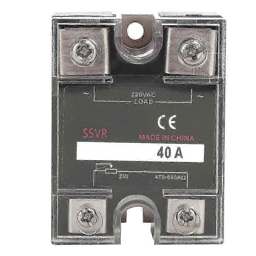וסת מתח מצב מוצק חד-פאזי SSVR BERM-R 40A 220VAC עם עומס של 470-560K
