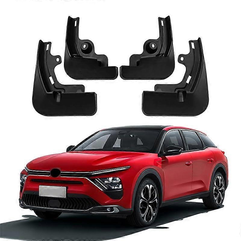 Car Mud Flaps For Citroen C5X 20212022 Front And Rear Splash Guards Fender Cover Protector Anti Collision 4 Piece Set