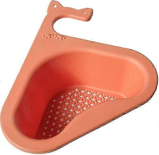 Multi-Functional Hanging Filtering Draining Rack,Sink Strainer Basket Triangular,Corner Strainer for Kitchen Sink,Multi-Function Water Storage Tank Dr