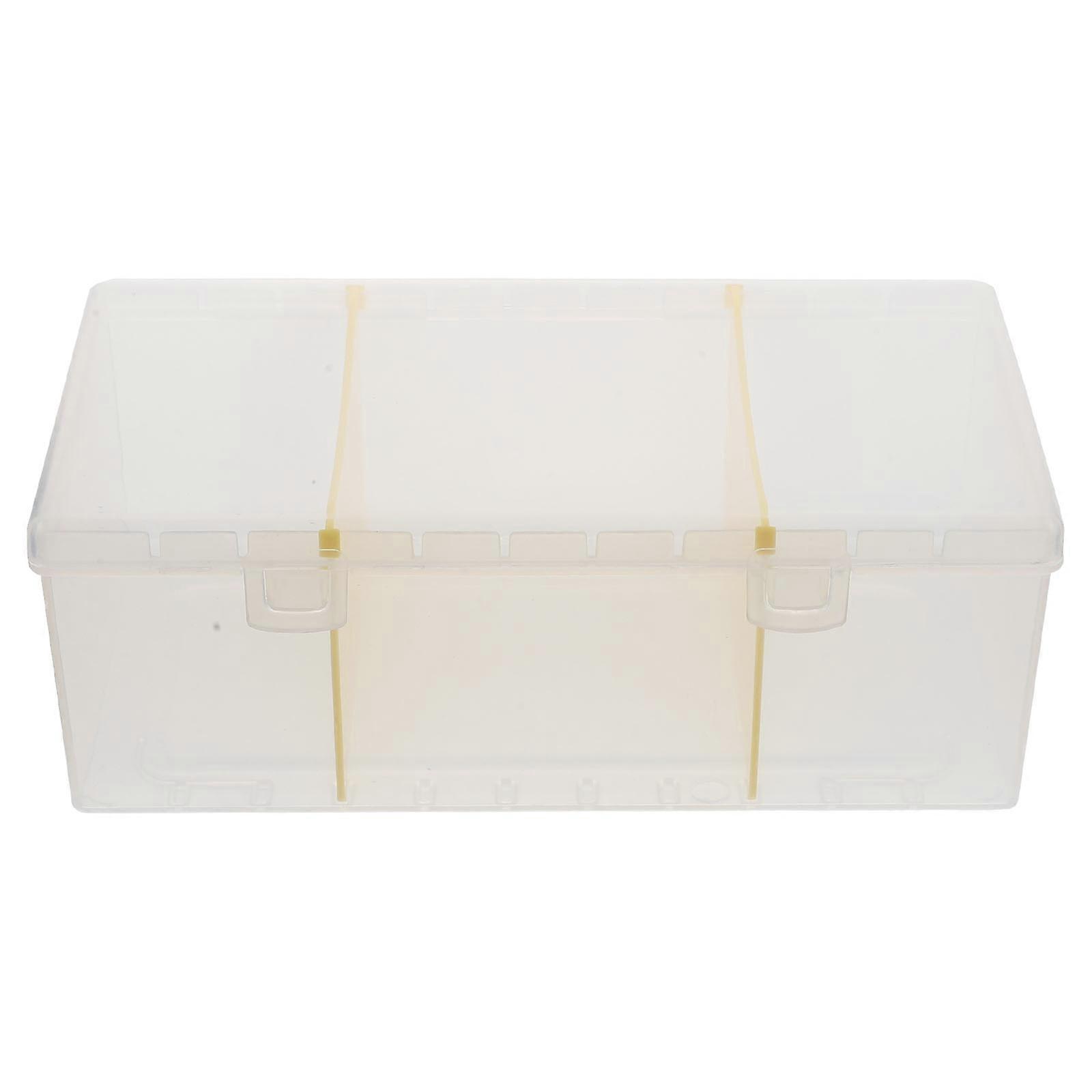 Card Box Desktop Organizer for Business Cards 5Pcs Transparent Storage