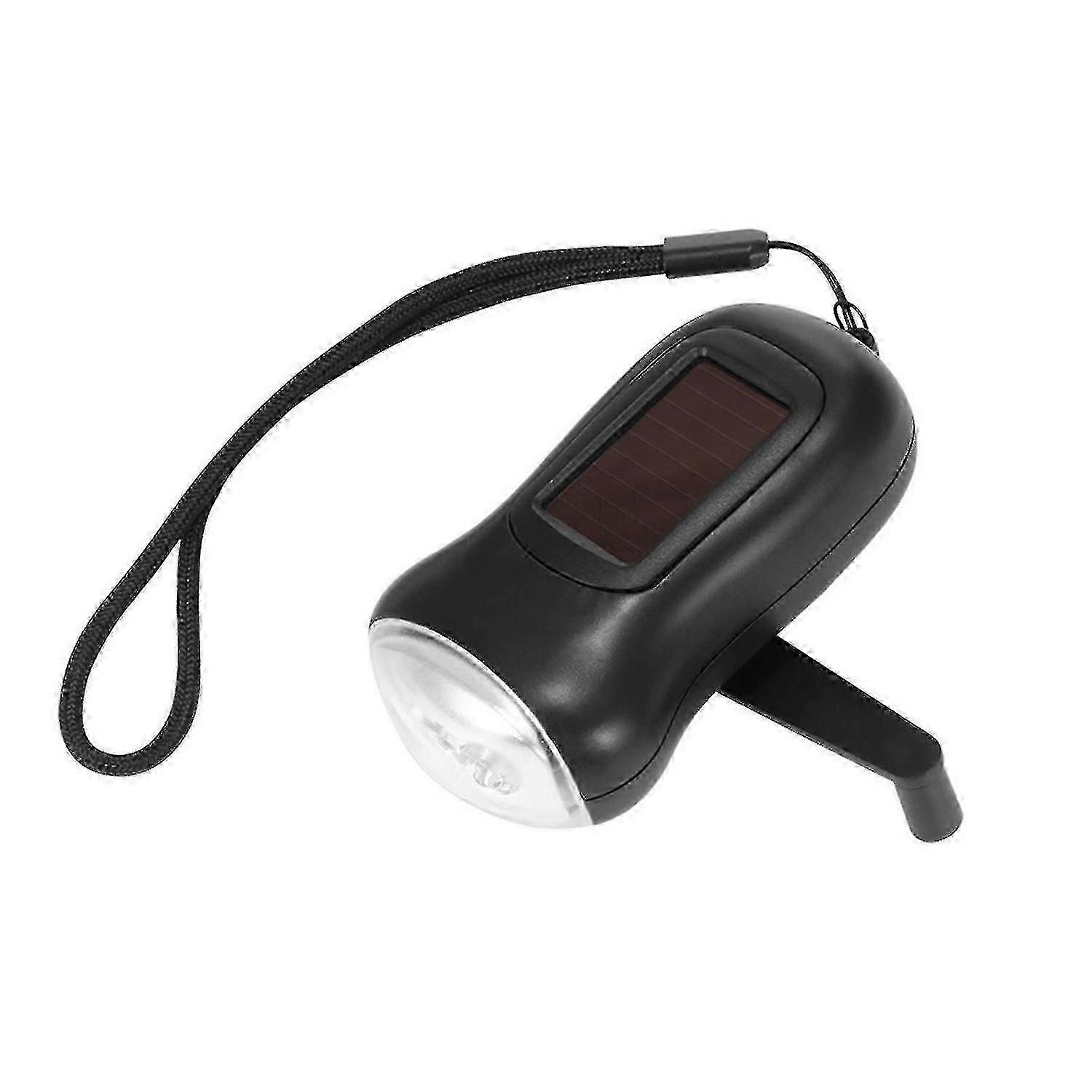Exquisite Hand Crank Flashlight Self Powered Solar Emergency Flashlight Emergency Lamp