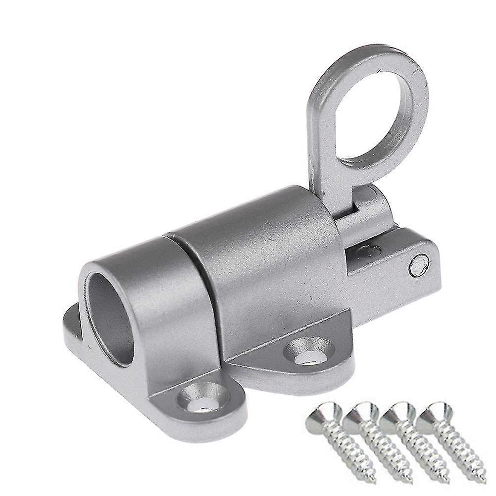 Aluminum Alloy Door Latch Lock Window Gate Pull Ring Spring Bounce Latch Lock 26s