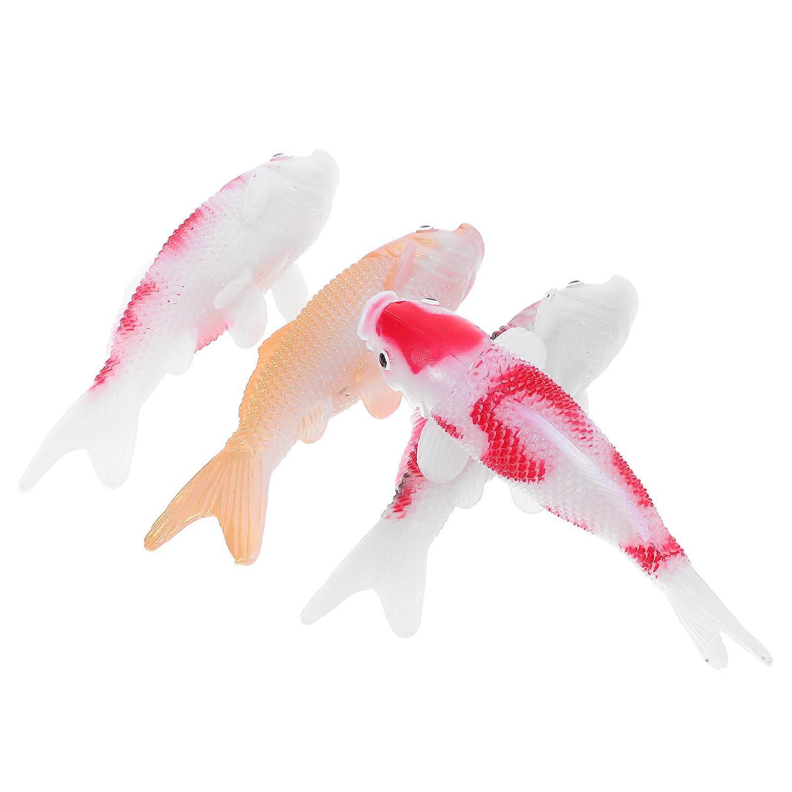 Artificial Goldfish Plastic Aquarium Floating Fish Ornament Set 20Pcs