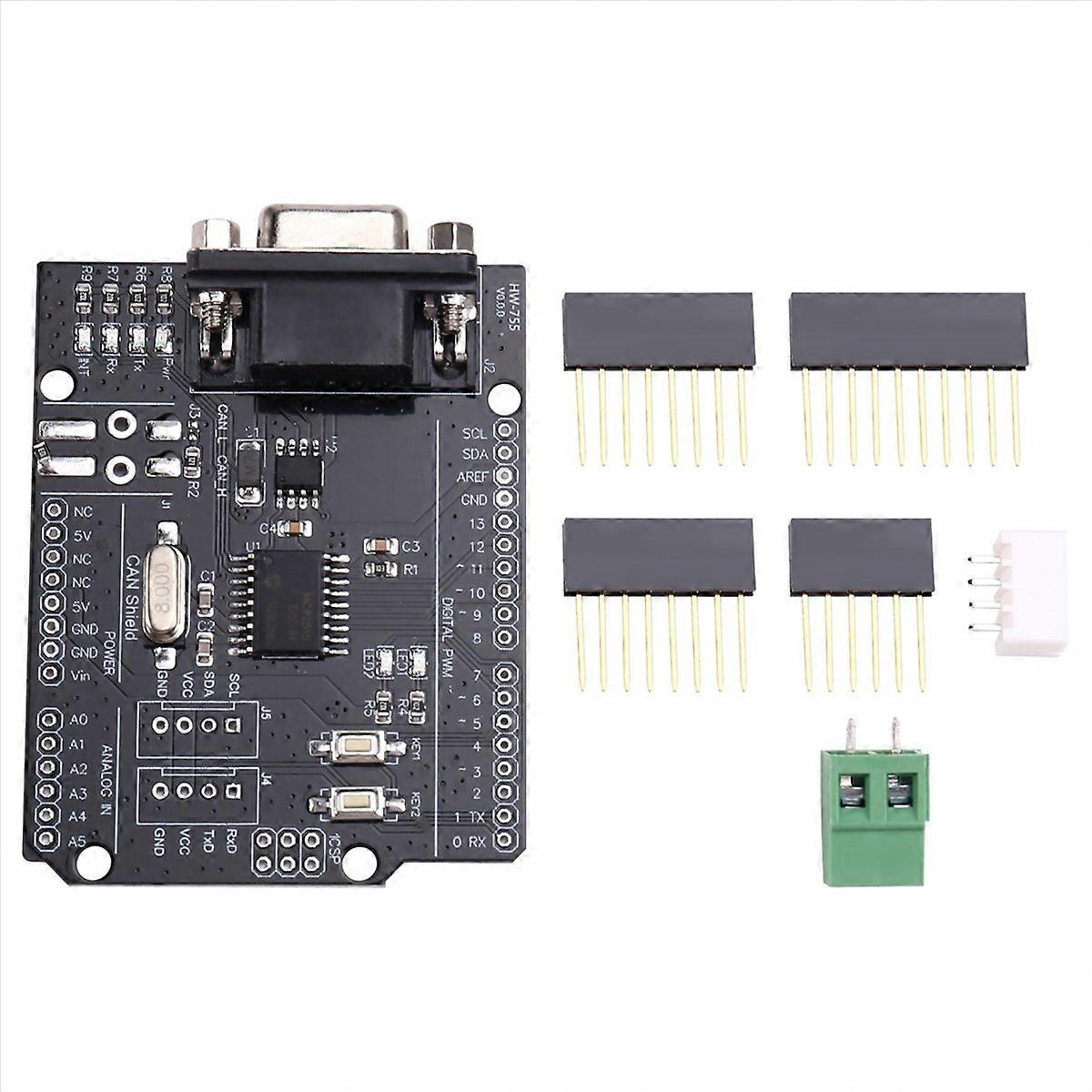 MCP2515 CAN Bus Shield Board Module SUB-D Connector Standard UART IIC SPI LED Indicator Controller C