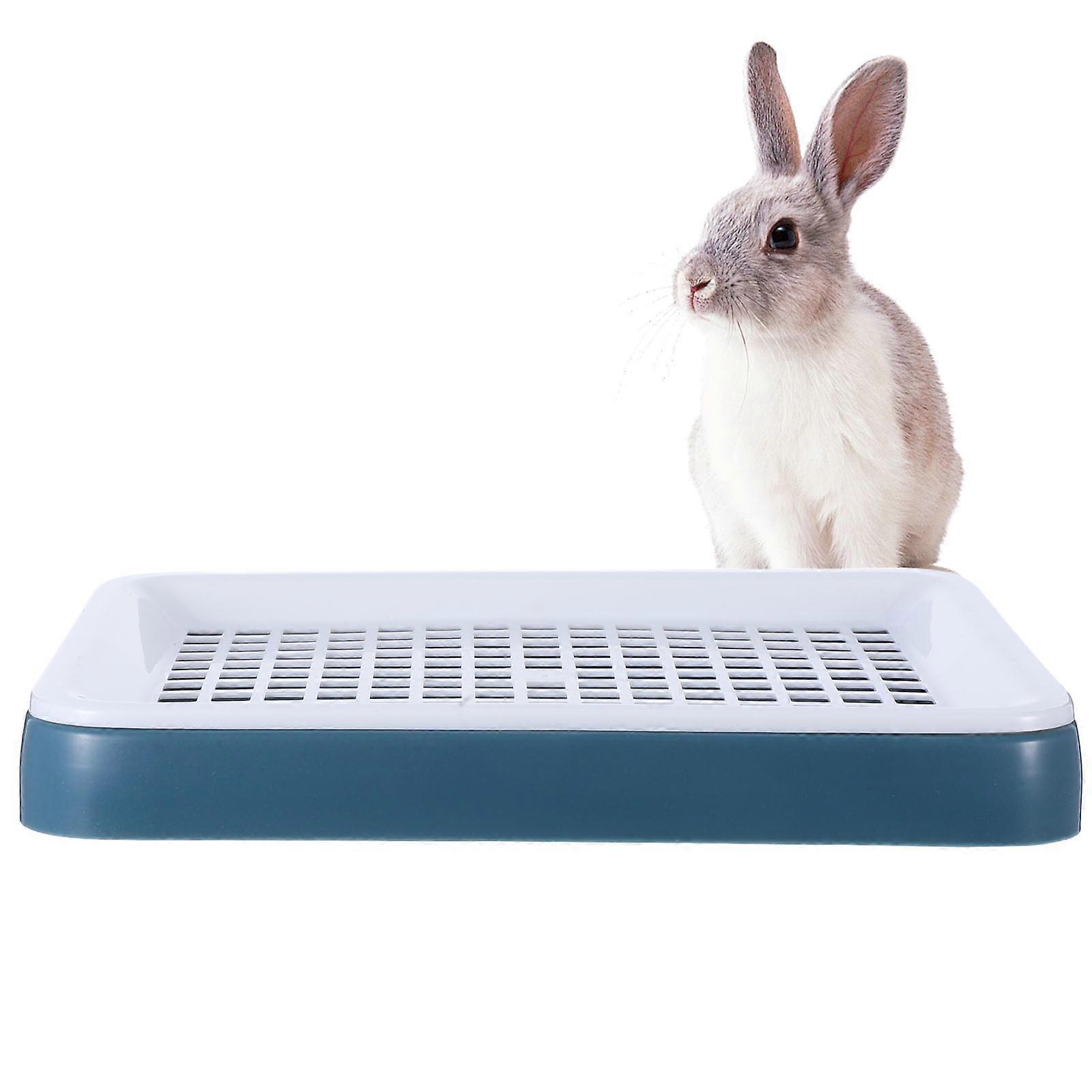 Guinea Pig Litter Box Plastic Rectangular Tray for Pet Toilet 4Pcs