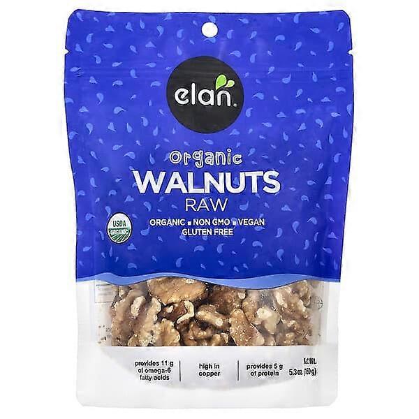 Elan, Organic Walnuts, Raw, 5.3 oz (150 g)