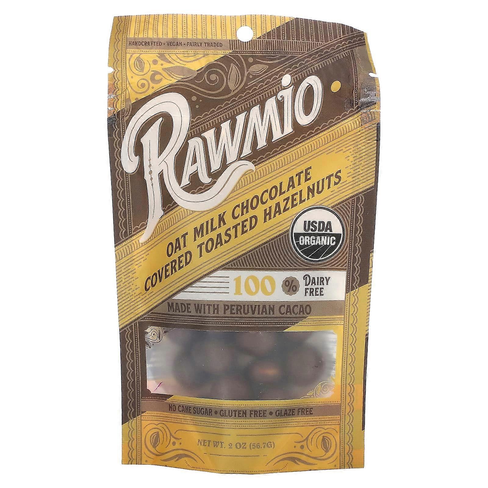 Oat Milk Chocolate Covered Toasted Hazelnuts, 2 oz (56.7 g)