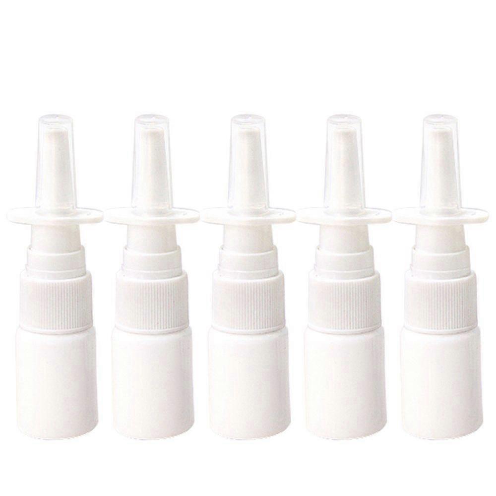 10Pcs 10Ml Spray Bottle Refillable Plastic Mist Nose Nasal Sprayer