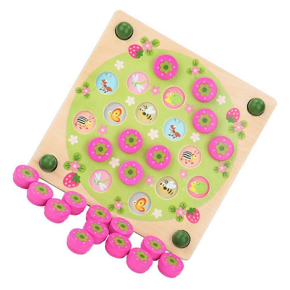 Children Memory Chess Educational Toy Wooden Board Game 1Set