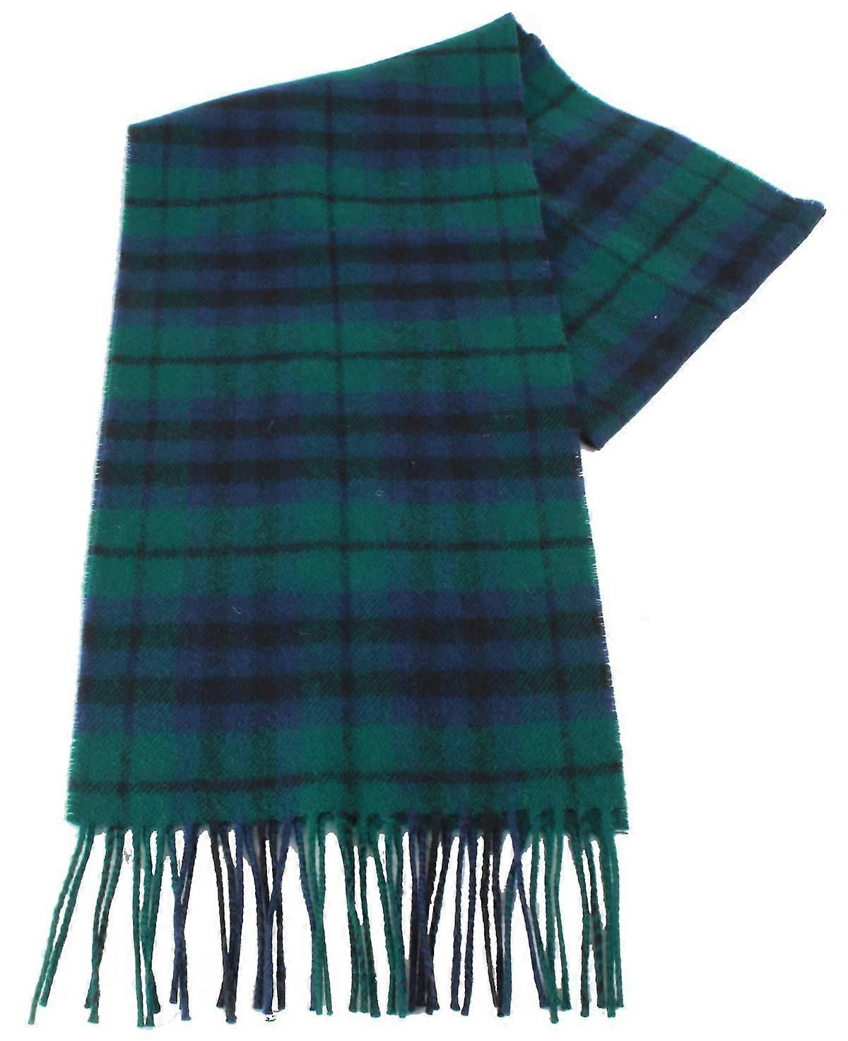 Ingles Buchan Keith Modern Lambswool Scarf - Green/Black/Blue
