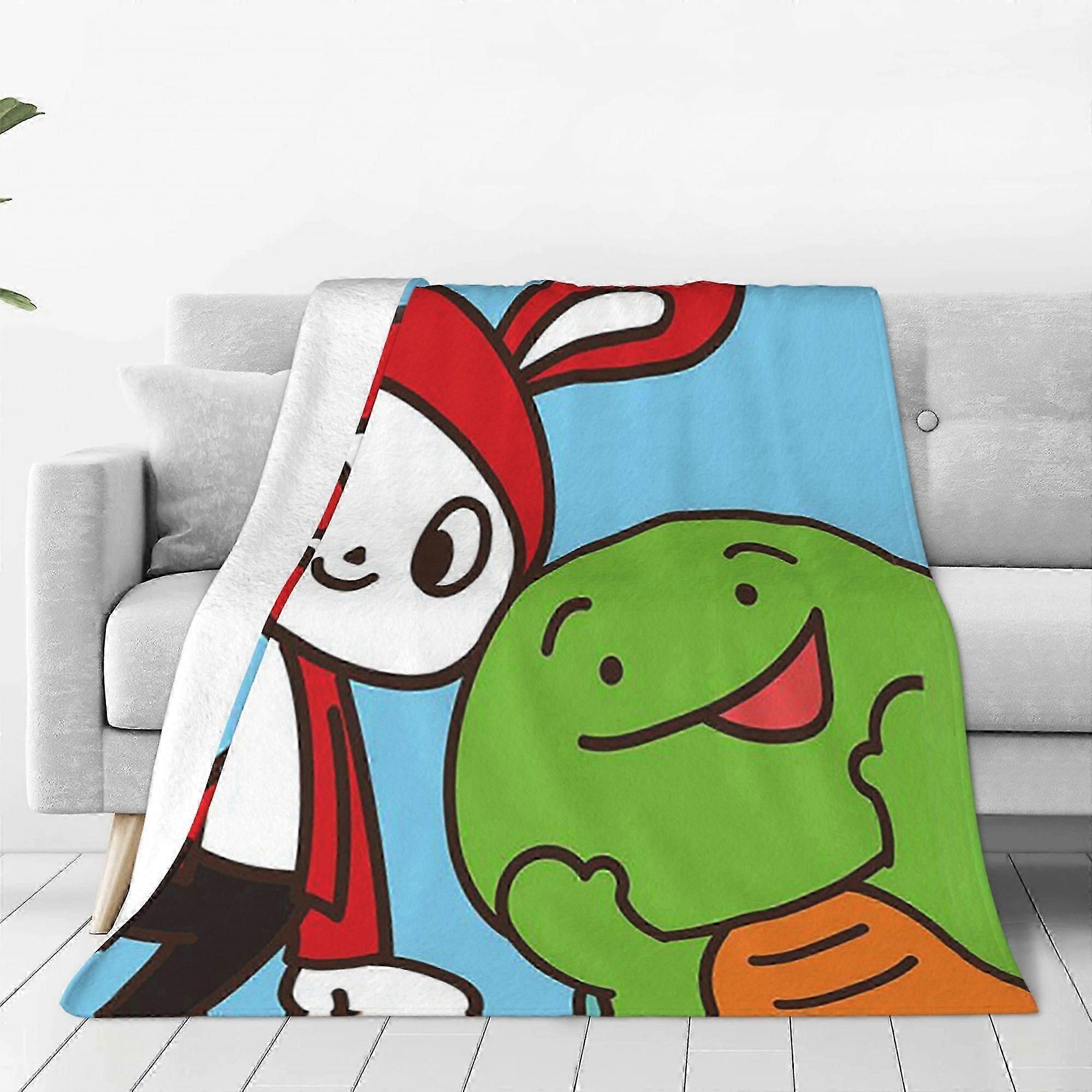 Tæppe Sød jj Mikey Maizen Tæppe Let Blødt Aircondition Flanneltæppe til Seng Sofa FestdekorationEUB596