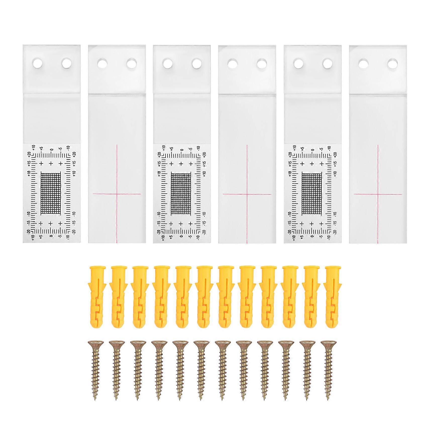 3Pcs Crack Measurement Tool, Acrylic Corner Crack Comparison Caliper