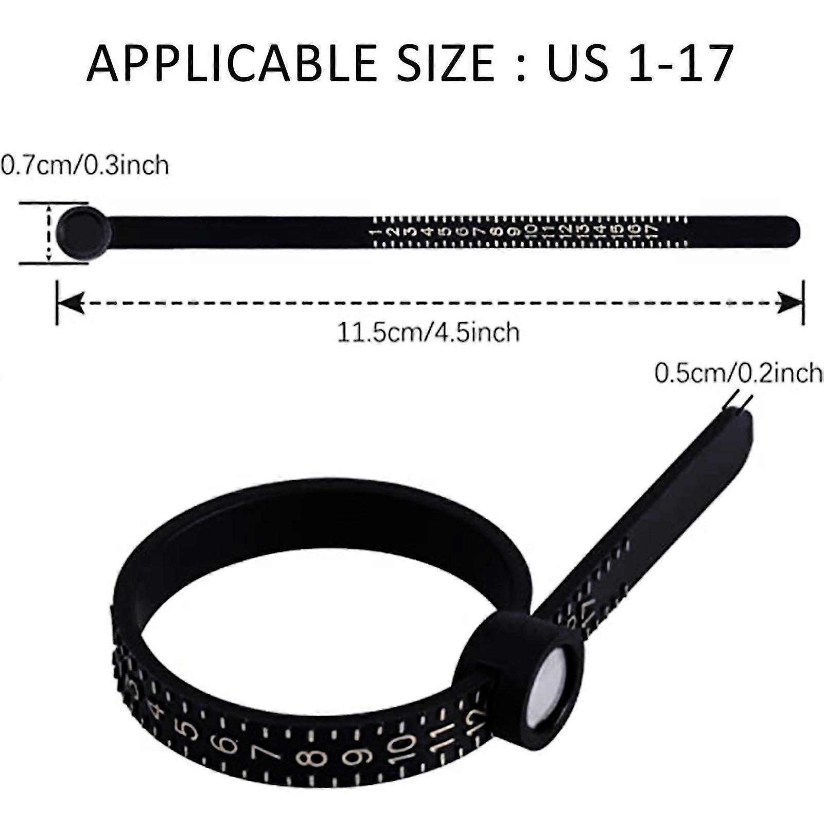 Ring Sizer Measuring Tool Reusable Finger Gauge Jewelry Sizing Tool