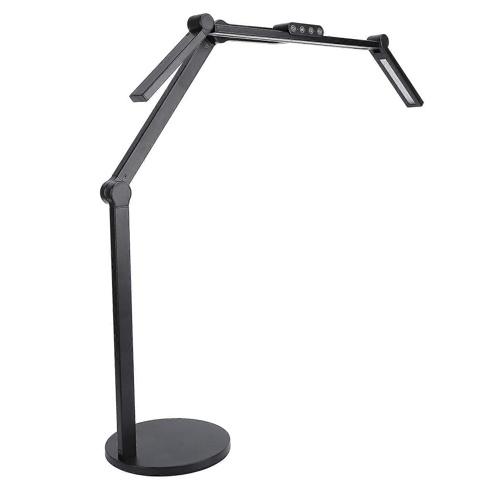 Desk Lamp Angle Adjustable 3000-6500K Stepless Dimmable Self Adaptive Eye Friendly Desktop Office Lamp for Study Work US Plug 