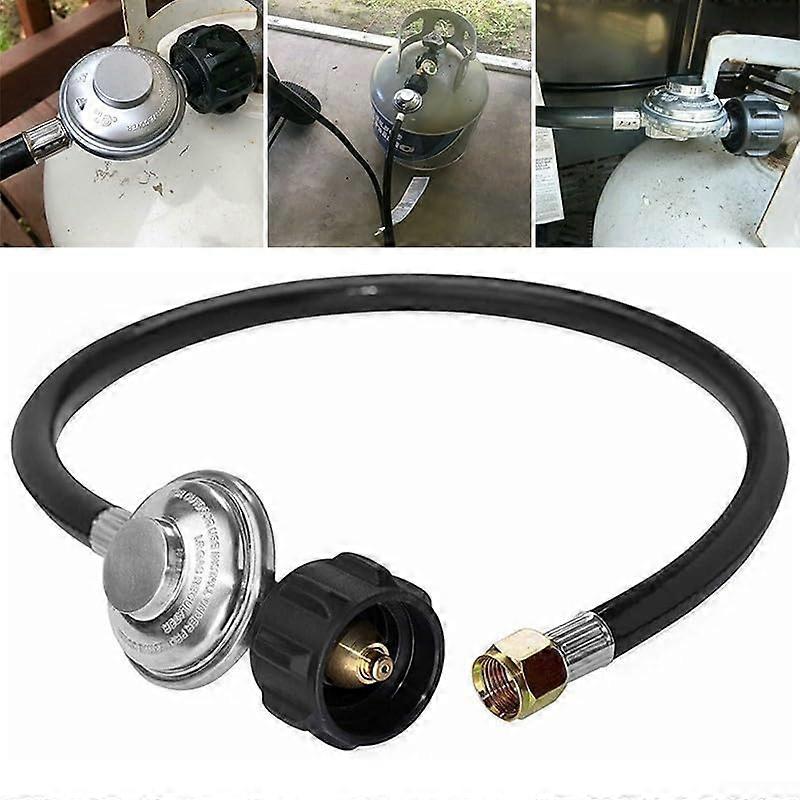 Low Pressure Propane Regulator Hose Replacement For Gas Grills And BBQ With Type 1 Tank Connector, Compatible