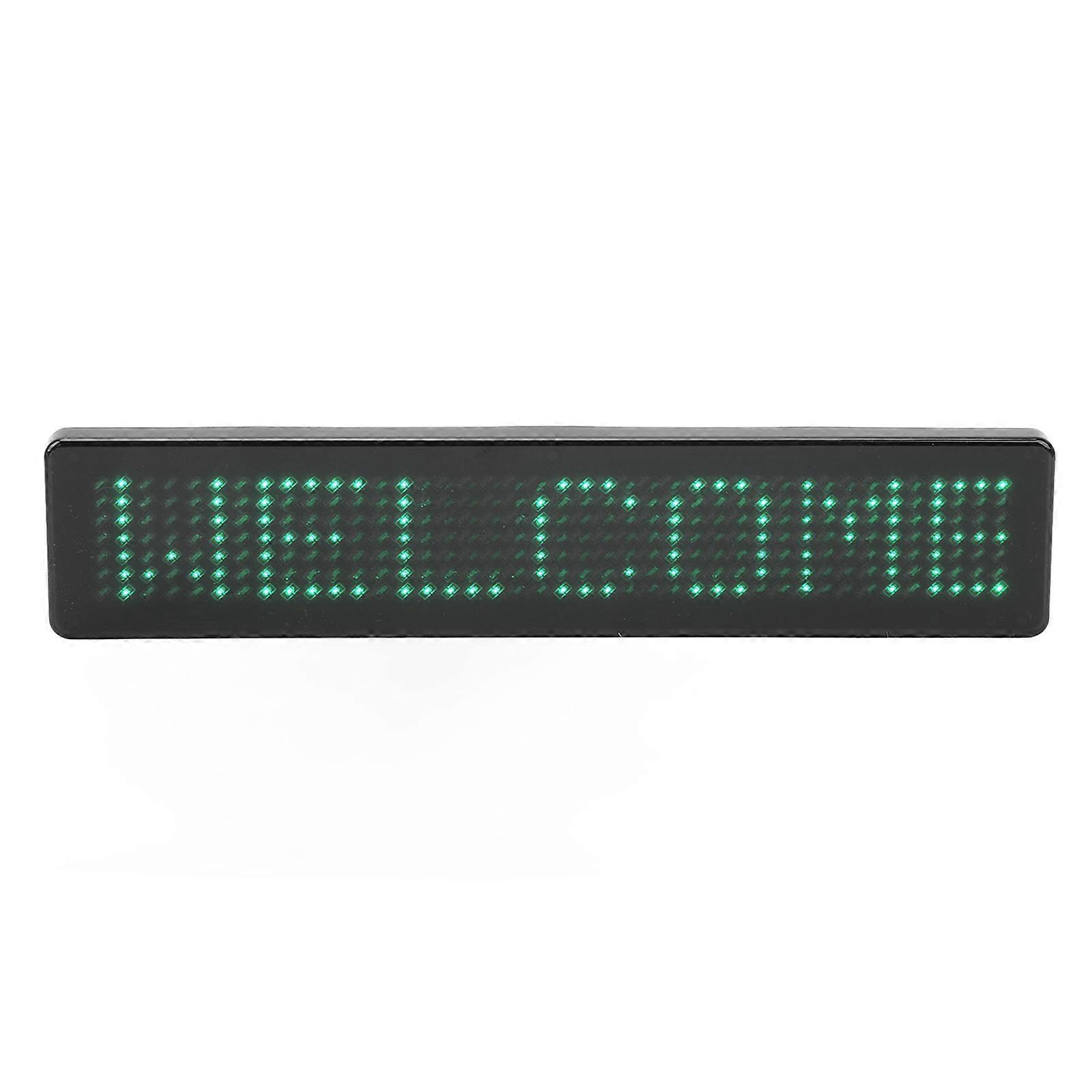 LED Matrix Panel Remote Control Programmable Scrolling LED Sign for Store Car Bar Hotel Z741G Green