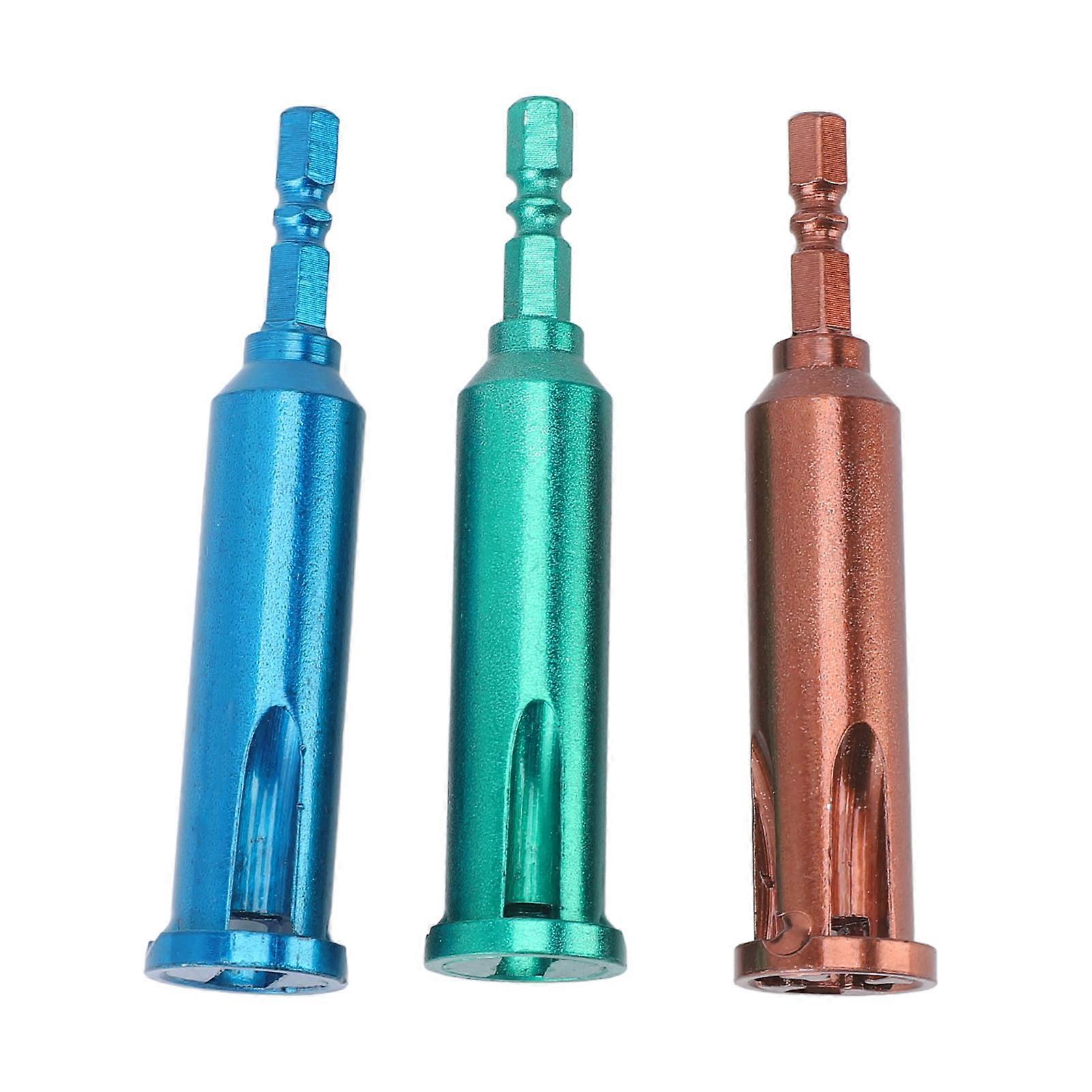 3PCS Set Wire Twisting Tool Carbon Steel 3 and 5 Way Spin Twisting Wire Connector Socket for Motorized Drill Driver