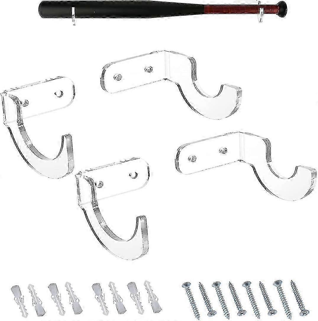 2 أزواج من الأكريليك بيسبول الخفافيش تقف ، واضح بيسبول الخفافيش عرض الوقوف ، Lightsaber الجدار يتصاعد ،، واضح الخفافيش تقف مع مسامير البيسبول ، -mxbc