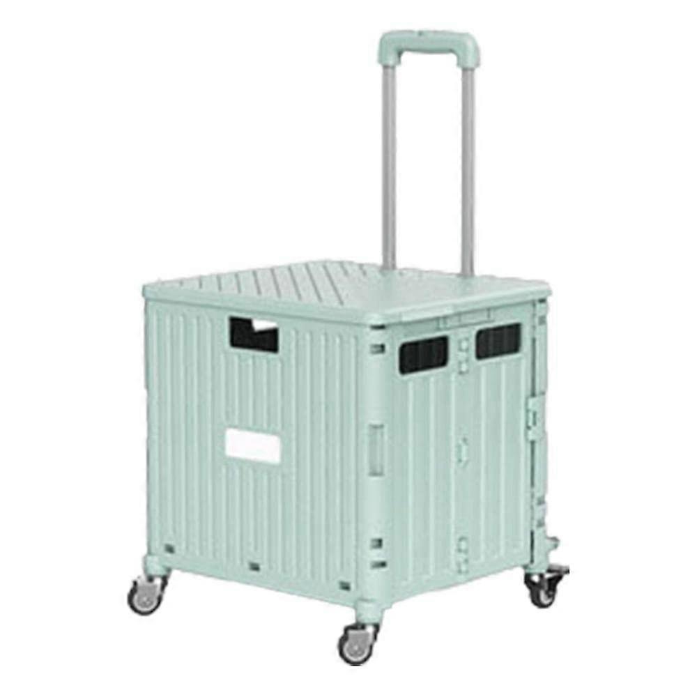 Lightweight Foldable Rolling Crate Trolley Cart With Wheels Collapsible Utility Trolley Portable Handcart Travel Storage