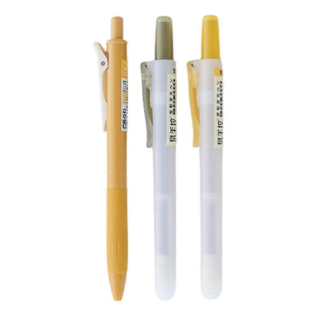 3 Colors Retractable Markers Pen Set Colorful Highlighters Retractable Markers