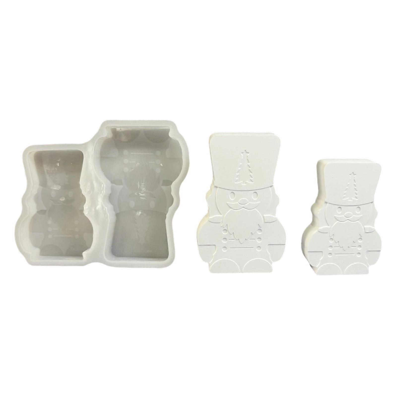 Silicone Nutcrackers Mould for Home Soap Resin Creation With Textured Detailing Multicolor