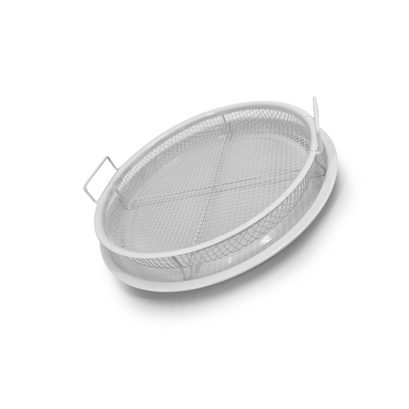 Nonrust Steel Round Baking Pan Set For Healthy Frying With Oil Saving Design And Even Heat Distribution  White