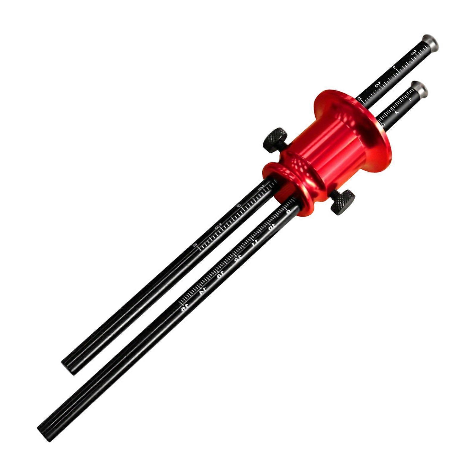 Metal Construction Wood Marking Scriber For Precise Joinerys Work Metric And Imperials Measurement Easy To Read Scale  Red