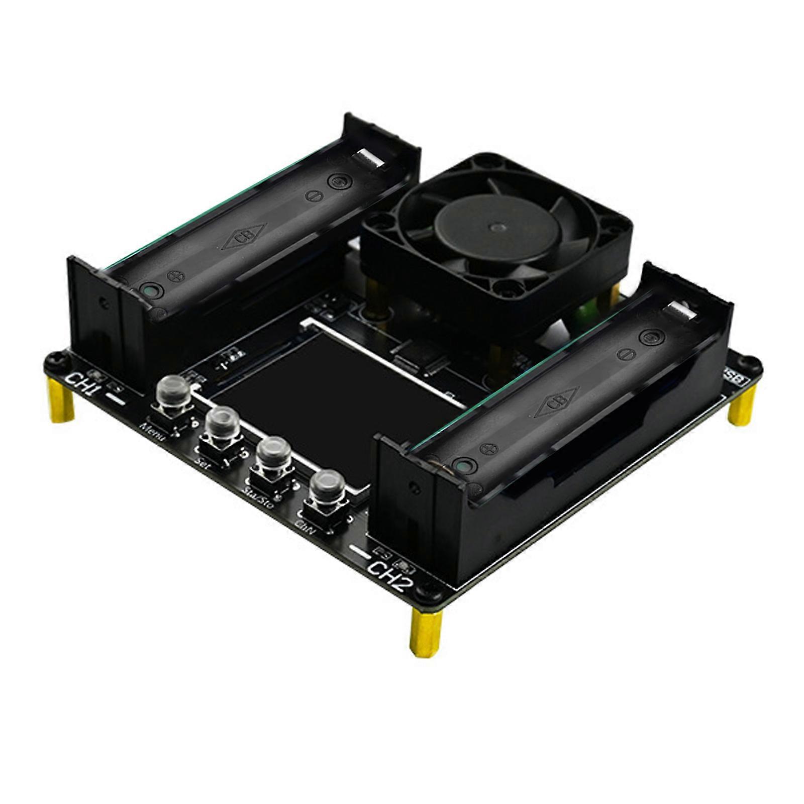 Advanced Double Channel 18650 Battery Capacity Analyzers Internal Resistance Test Real Time Monitoring History Data Storage Multicolor