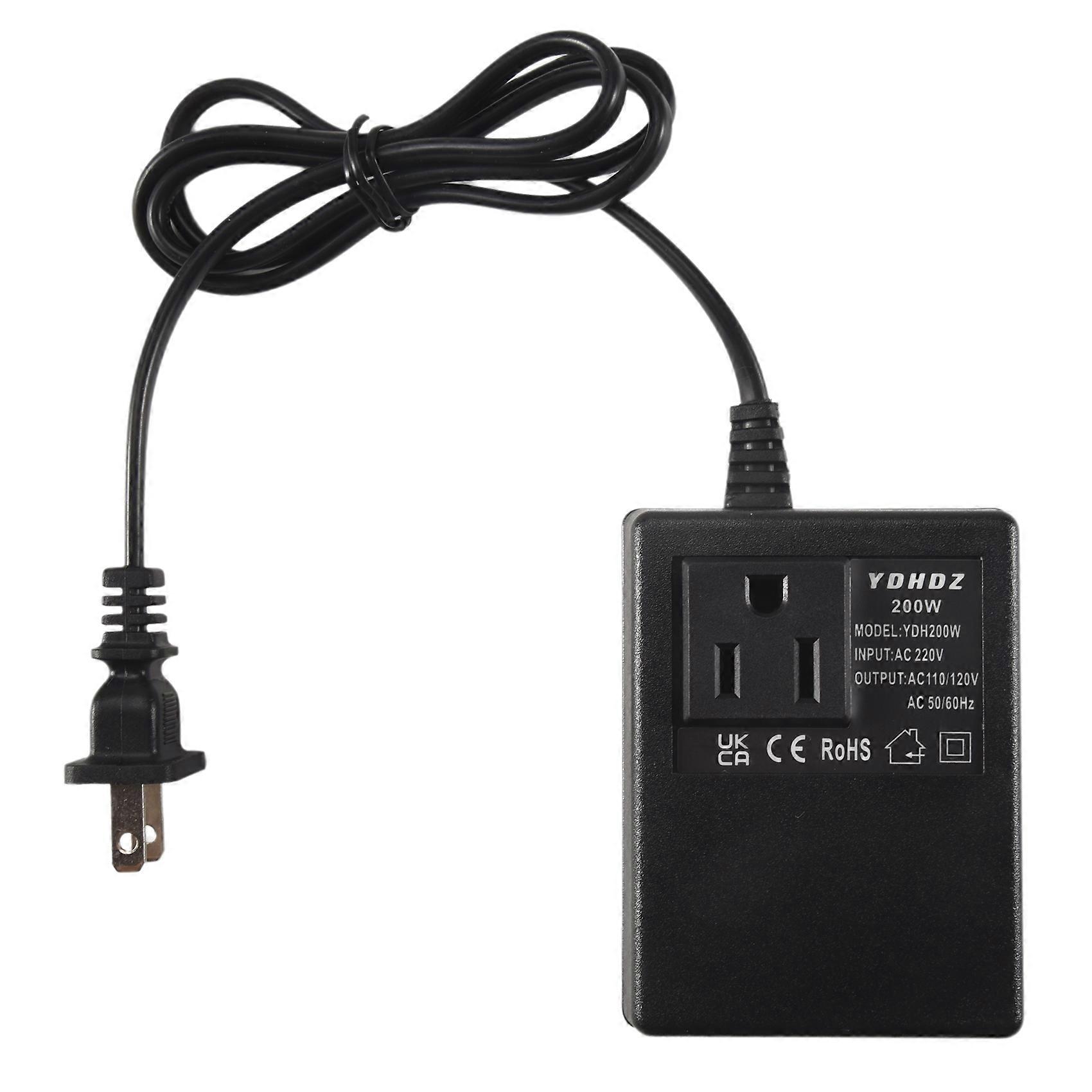 1 PCS 200W Voltage Converter Transformer 220V to 110V Step Down Travel Voltage Transformer Converter US Plug