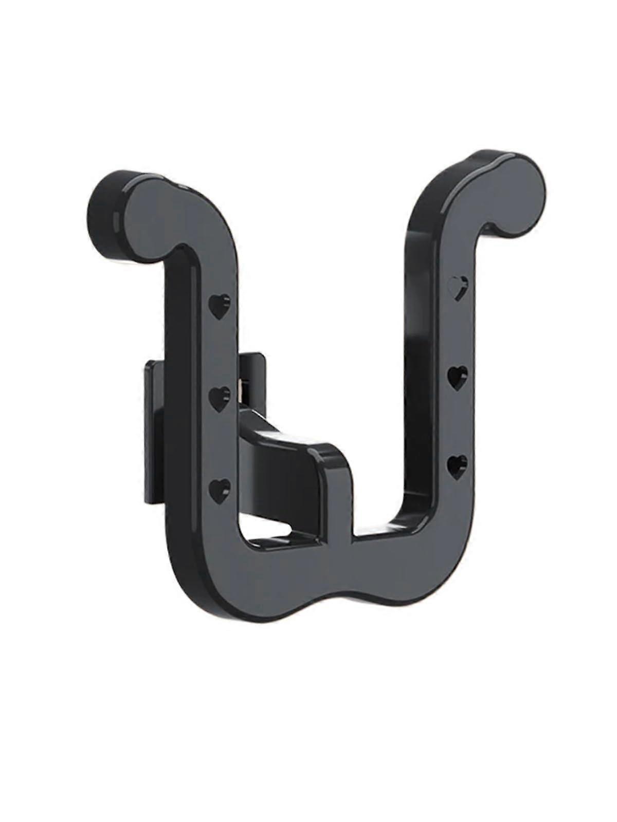 Wall Mounted Slipper Rack 18 Pack UShaped Plastic Shoe Holder for Bathroom Sandal Storage Black