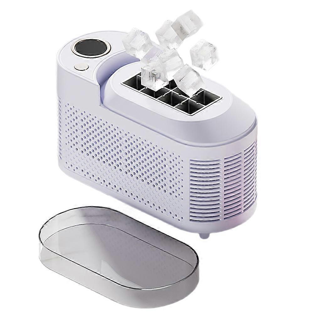 110V Portable Small Ice Maker Home Dormitory Office Camping 12V Car Cube Ice Automatic Ice Making Box Ice Machine US