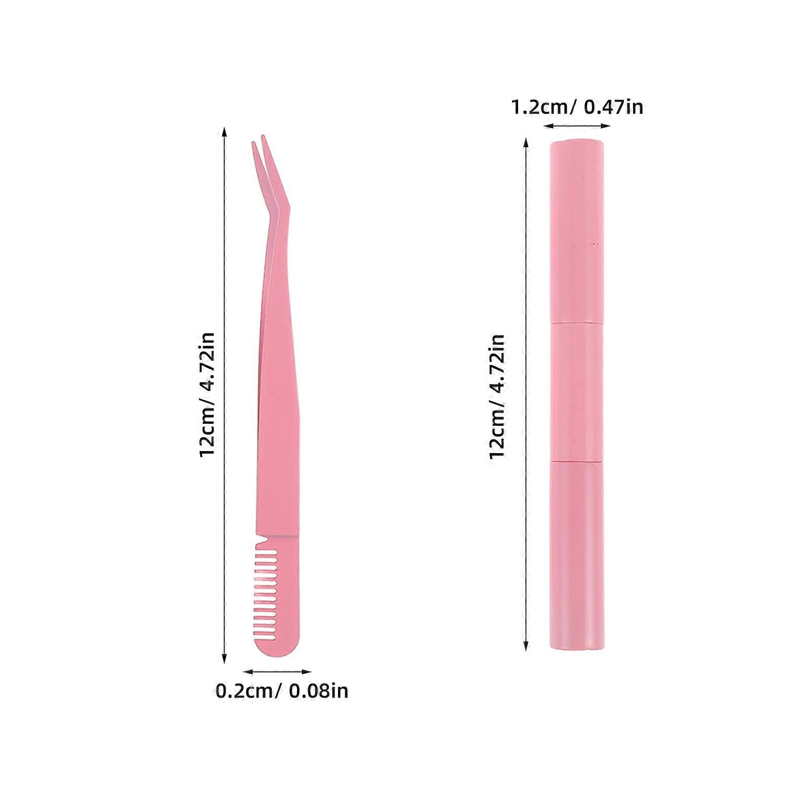 1 Sets DIY Eyelash Kits, Eyelash Extensions Tools Individual Lash Clusters with Eyelash Glue Remover Curved Tip Eyelash Tweezers with Combs Eyelash Br