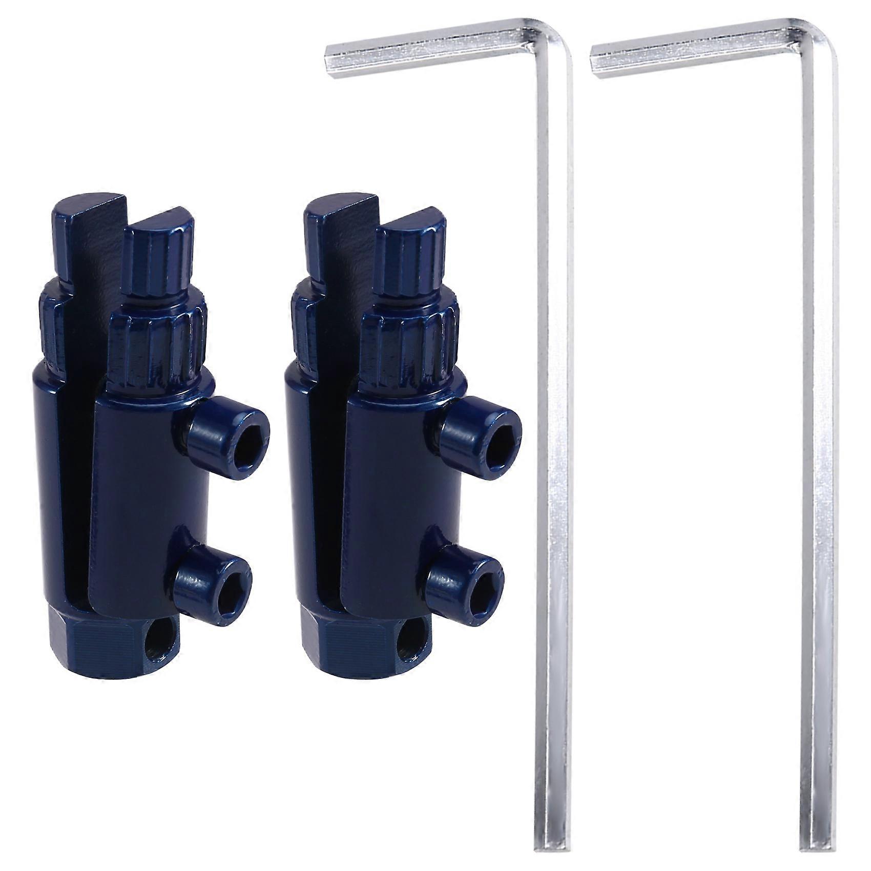 2Set Broken Pipe Thread Extractor for 1/2-3/4-1inch DN15/20/25 Pipes Thread Removal Tool for Broken Threads