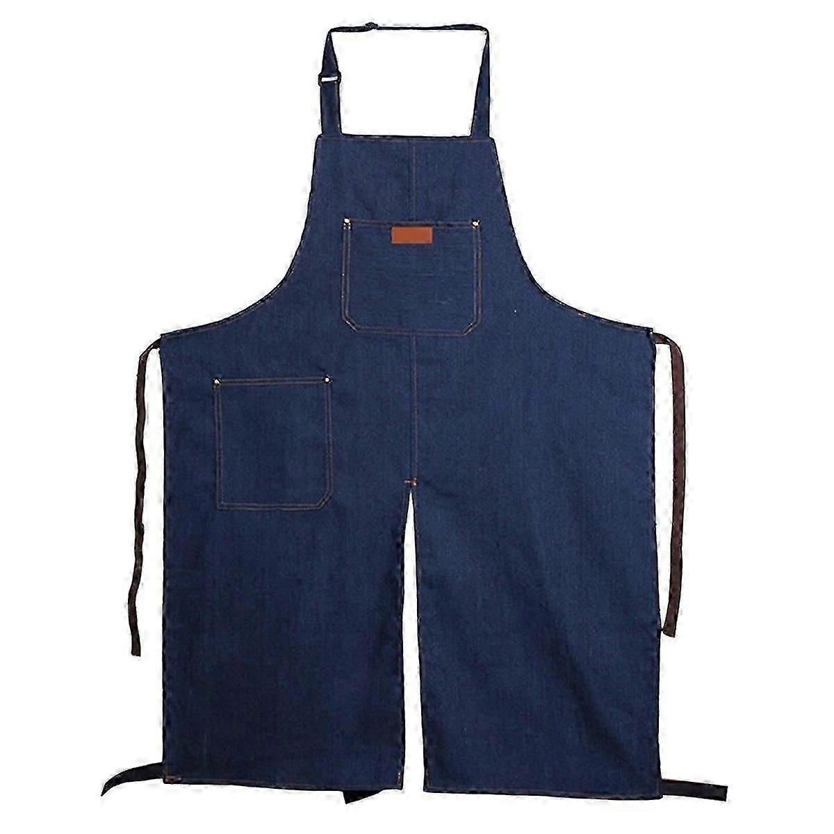 Split Leg Design Pottery Apron with Adjustable Straps & Large Pockets