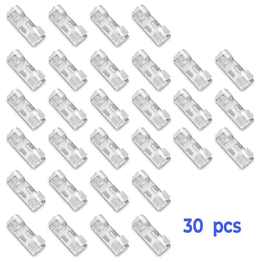 100/10 יחידות קליפים לארגונית כבלים ניהול חוטים דביק שקוף לשולחן ביתי משרד מטבח חוט מהדק מנהל
