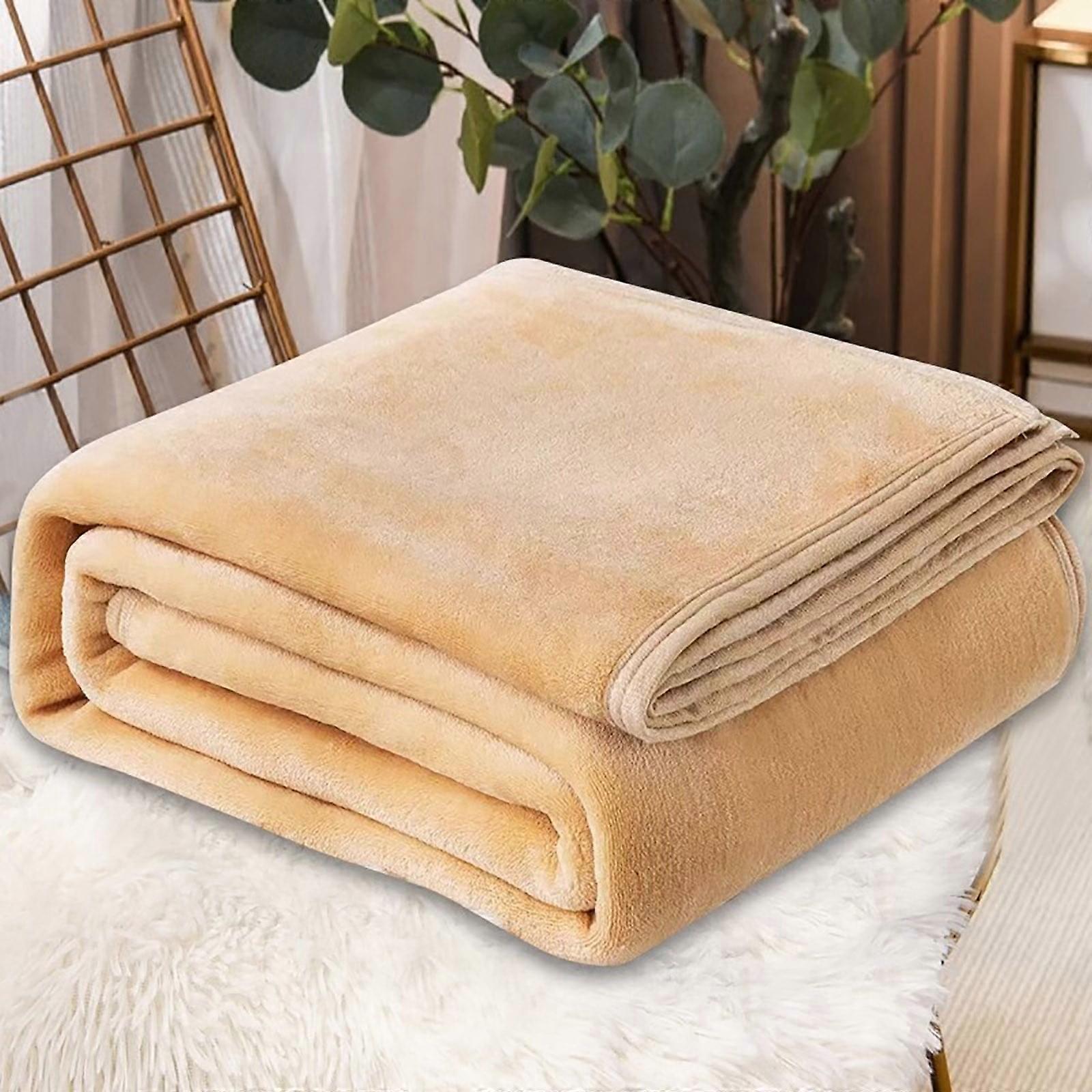 Fankiway Super Soft Warm Solid Warm Micro Plush Fleece Blanket Throw Rug Sofa Bedding 70x100cm