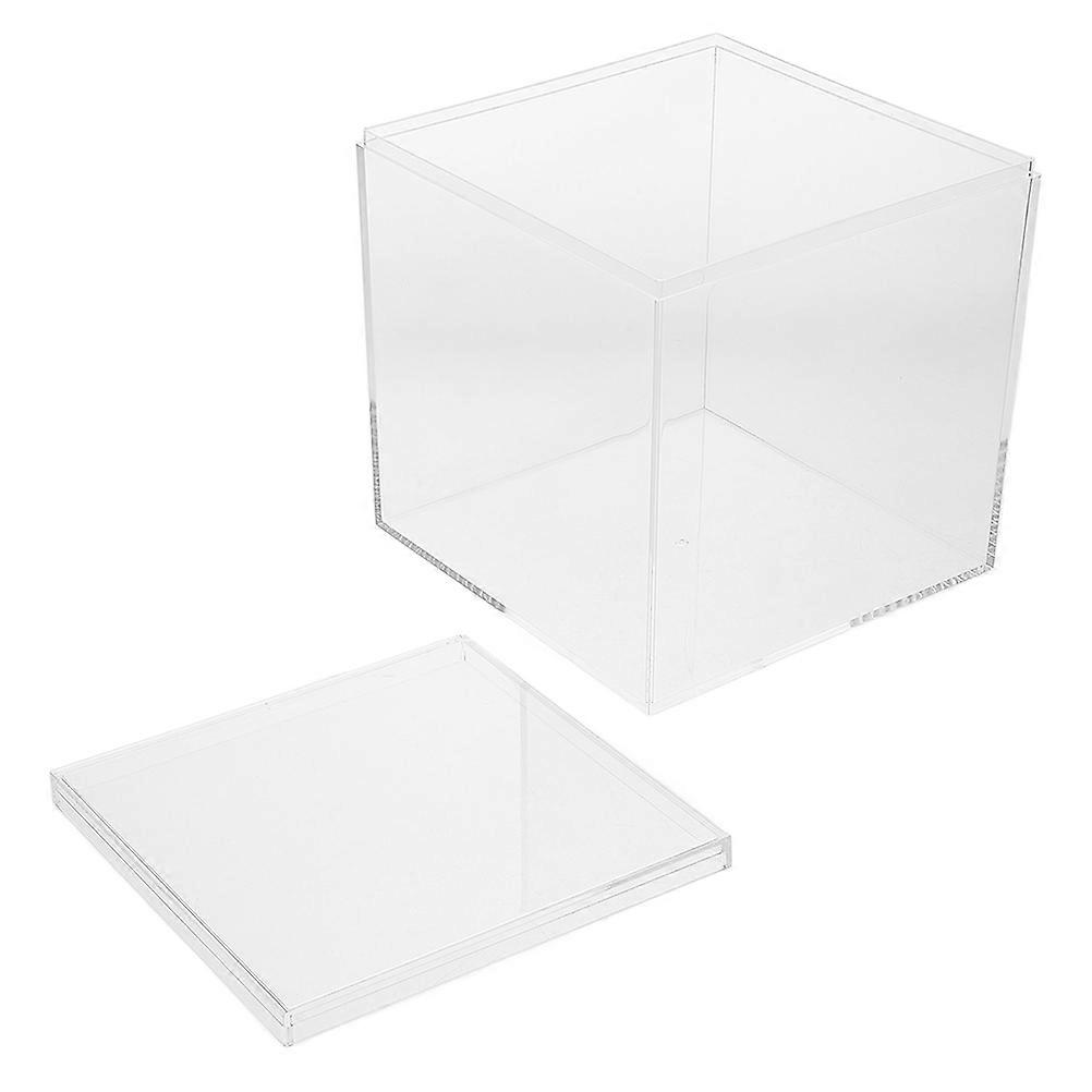Clear Cube Box Transparent Plastic for Storage Square Display Container