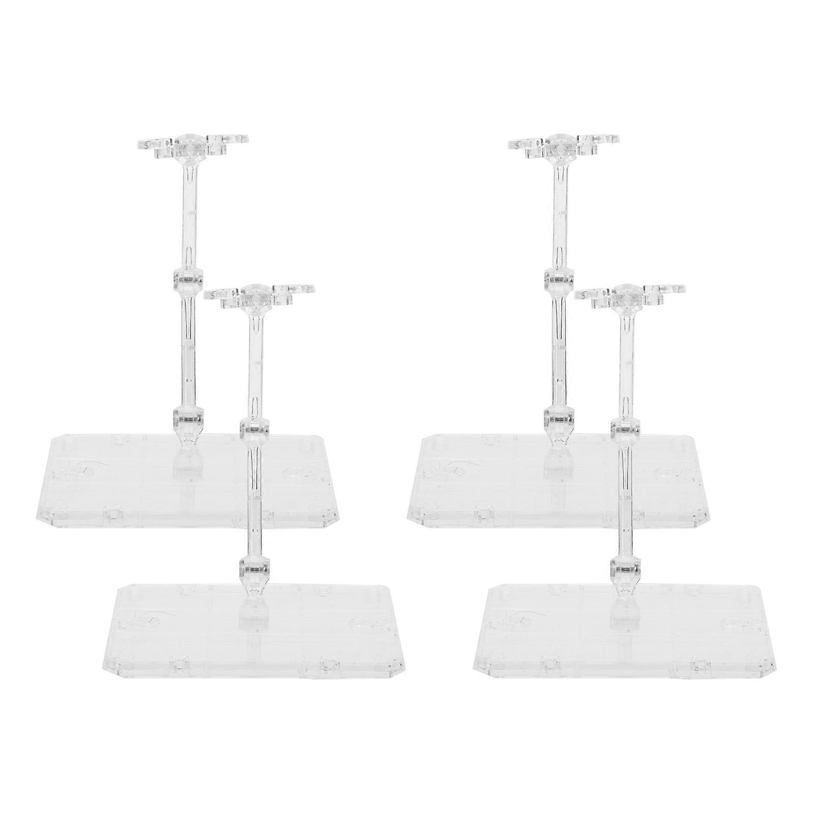 Action Figure Display Holder Base Plastic for 8Pcs Doll Models
