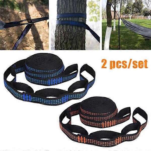 2 pieces/set hammock for outdoor use blue